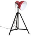 vidaXL Podlahová lampa 25 W šmuhovaná červená 61x61x90/150 cm E27
