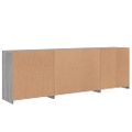 vidaXL Komoda s LED svetlami sivá sonoma 202x37x67 cm