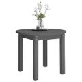 vidaXL Konferenčný stolík sivý Ø 55x45 cm borovicový masív