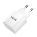 BWOO CDA159 PD wall charger 20W 1x USB-C port + USB-C white