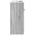 vidaXL Recepčný stôl sivý dub sonoma 200x50x103,5 cm kompozitné drevo