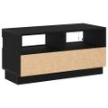 vidaXL TV skrinka 80 x 35 x 40 cm Čierny dub Kompozitné drevo