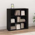 vidaXL Komoda čierna 80x30x80 cm spracované drevo