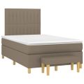 vidaXL Boxspring posteľ s matracom sivohnedý 120x200 cm látka