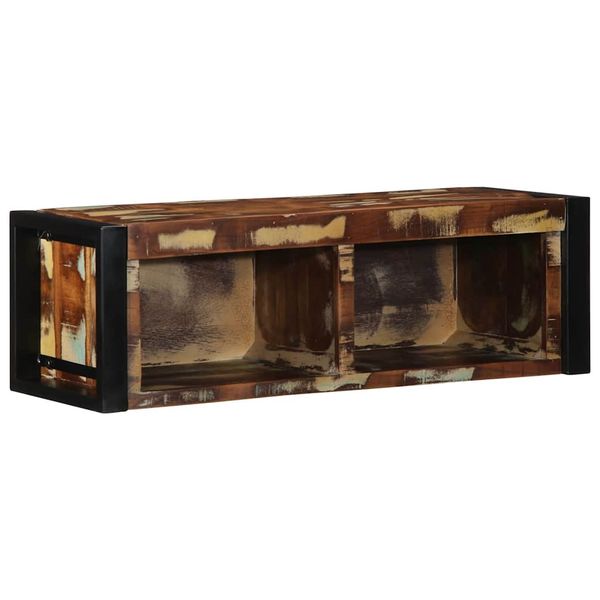 VidaXL TV skrinka Viacfarebná 80x30x25 cm Rekultivované masívne drevo