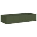VidaXL kvetináč Olive Green 200x80x40 cm Oceľ