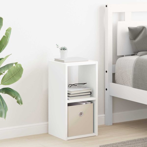 vidaXL Nočný stolík Biela 25,5 x 22 x 49,5 cm Kompozitné drevo