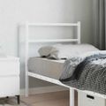 vidaXL Kovové náhradné čelo postele biele 75 cm
