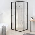vidaXL Sprchový kút polomatné ESG 80x70x180 cm čierny