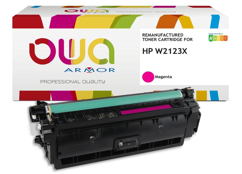 OWA Armor toner kompatibilný s HP W2123X,10000st, červená/magenta