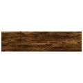vidaXL Nástenné police 8 ks dymový dub 40x10x1,5 cm kompozitné drevo
