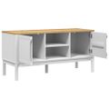 vidaXL Komoda FLORO biela 114x43x55 cm borovicový masív