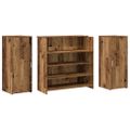 vidaXL Recepčný stôl staré drevo 180x50x103,5 cm kompozitné drevo