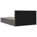 vidaXL Hydraulický posteľný rám+úložný priestor s LED sivý 140x200 cm