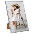 vidaXL Fotorámiky na stôl, koláž 10 ks, strieborné 13x18 cm, MDF