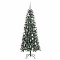 vidaXL Umelý vianočný stromček Zelená 180 cm PVC, plast a oceľ