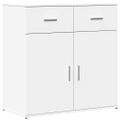 vidaXL Komody 2 ks biele 79x38x80 cm kompozitné drevo