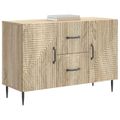 vidaXL Servírovacia skriňa so zásuvkou Dub sonoma 89 x 34,5 x 60 cm