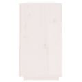 vidaXL Komoda biela 100x40x75 cm borovicový masív