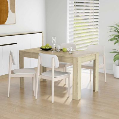 vidaXL Jedálenský stôl dub sonoma 140x74,5x76 cm drevotrieska
