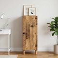 vidaXL Servírovacia skriňa Staré drevo 33 x 34,5 x 90 cm