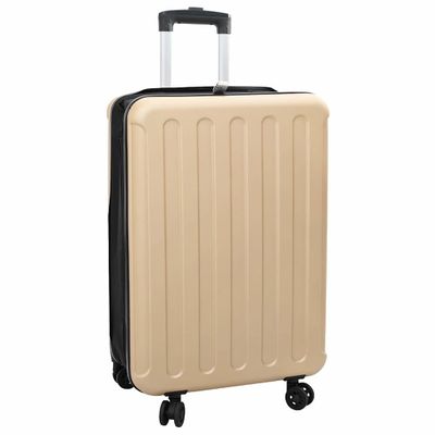 vidaXL Kufor so zámkom šampanského 43 x 27 x 66 cm ABS plast
