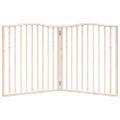 vidaXL Brána pre psa skladacia 2 panely 160 cm topoľové drevo