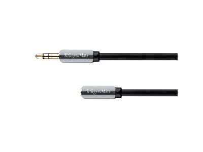 Kábel Jack 3,5 mm konektor/Jack 3,5 mm zdierka 3m KRUGER & MATZ KM0317