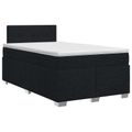 vidaXL Posteľ boxspring s matracom Čierna 120 x 190 cm Látka