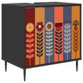 vidaXL Kúpeľňová skriňa ESSEN Čierny dub 60 x 40 x 61 cm