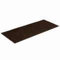 vidaXL Schodové rohože, samolepiace, 15 ks, 60x25 cm, hnedé, obdĺžnikové