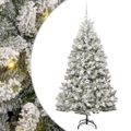vidaXL Umelý Sklápací Vianočný Stromček 300 LED Zelená a biela 180 cm