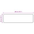 vidaXL Behúň MARSA Antracitová 50 x 200 cm Polyester a PVC