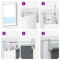 vidaXL Zatemňovacia roleta, kávová, 125x230 cm, šírka látky 121,6 cm, polyester