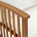 vidaXL Záhradná lavička s podložkami 119 cm, akáciový masív