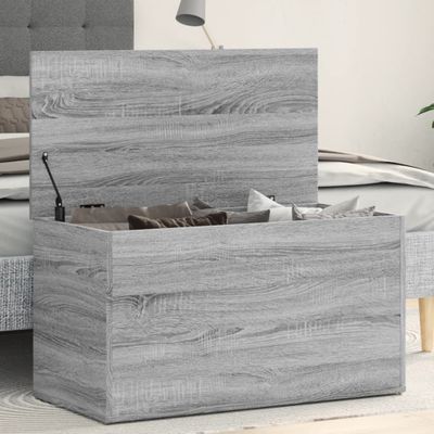 vidaXL Úložná truhlica sivá sonoma 84x42x46 cm spracované drevo
