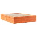 vidaXL Posteľ s matracom voskovo hnedá 140x200 cm masívna borovica