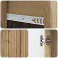 vidaXL Servírovacia skriňa Dub artisan 66 x 34,5 x 91,5 cm