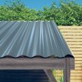 vidaXL Strešné panely 36 ks pozinkovaná oceľ sivá 60x36 cm