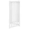 vidaXL Brána pre psa skladacia 3 panely 150 cm masívne jedľové drevo