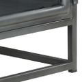 vidaXL Konferenčný stolík sivý 90x50x35 cm masívne akáciové drevo