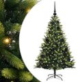 vidaXL Umelý vianočný stromček s kĺbmi 150 LED Zelená 120 cm PVC a PE