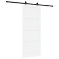 vidaXL Posuvné dvere ORKDAL 83 x 202 cm Borovicový masív Biela