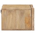 vidaXL Ručne vyrobený nočný stolík Teaková hnedá 40 x 30 x 20 cm