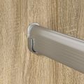 vidaXL Tyč do skrine 12 ks Strieborná 764 x 15 x 29 mm