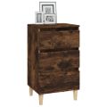 vidaXL Nočný stolík dymový dub 40x35x70 cm spracované drevo