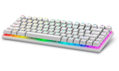 DELL klávesnica Alienware Pro Wireless Gaming Keyboard / US/Int./medzinár./ (Lunar Light) Klávesnica, herná, bezdrôtová, mechanická, RGB podsvietenie, US medzinárodná, Bluetooth, USB-C, biela