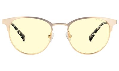 GUNNAR kancelárske/herné brýle APEX GOLD/MARBLE * jantárové sklá * BLF 65 * GUNNAR focus Brýle, kancelárske, zlaté-hnedé obrúčky, jantárové sklá