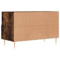 vidaXL TV skrinka dymový dub 80x36x50 cm spracované drevo