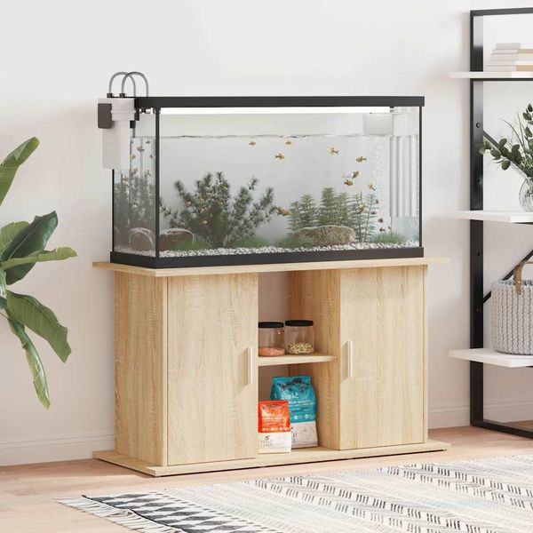 vidaXL Stojan na akvárium, dub sonoma, 101x41x58 cm, technické drevo